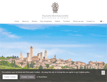 Tablet Screenshot of palazzobuonaccorsi.it
